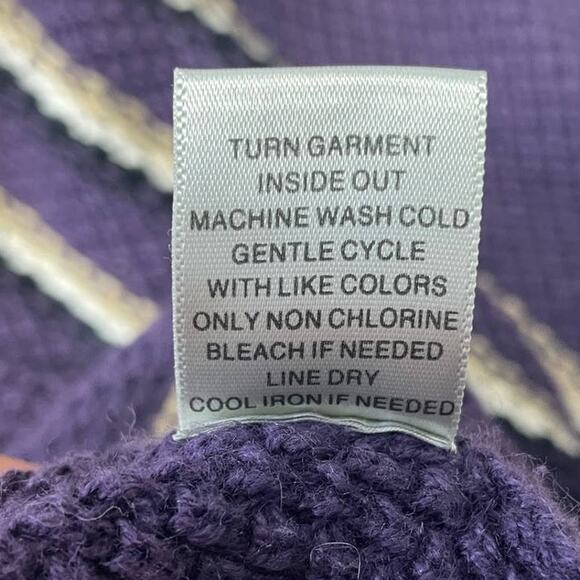 Christopher & Banks Womens XL Long Sleeve Striped V-Neck Pullover Sweater - Picture 6 of 6